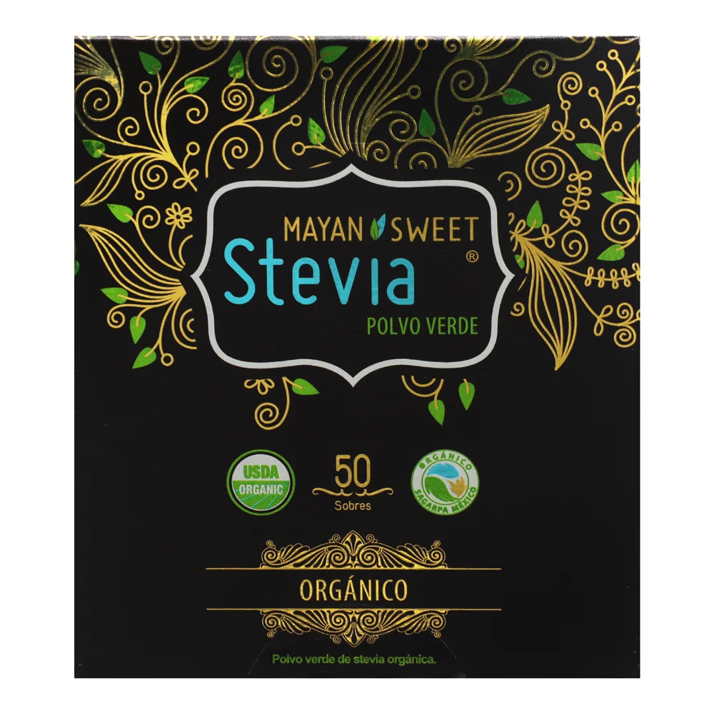 Mayan Sweet Organic Stevia Sweetener Packets – 50 Count
