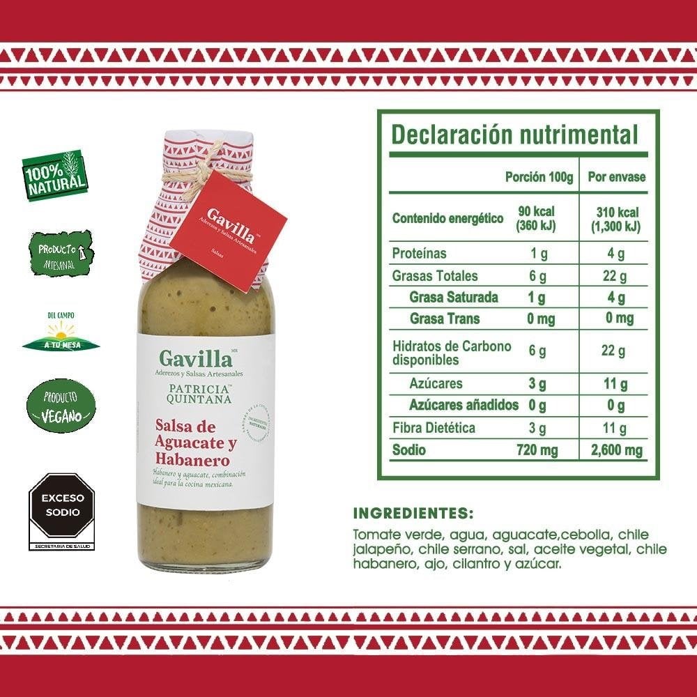 Patricia Quintana by Gavilla Avocado & Habanero Sauce – 12 oz