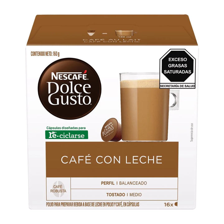 Nescafé Dolce Gusto Café Au Lait Coffee Capsules – 16 ct