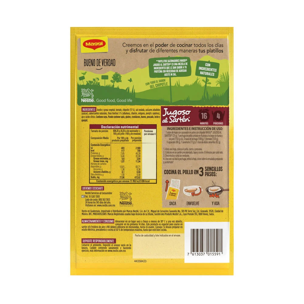 Maggi Juicy Chipotle Skillet Seasoning Sheets – 1 oz