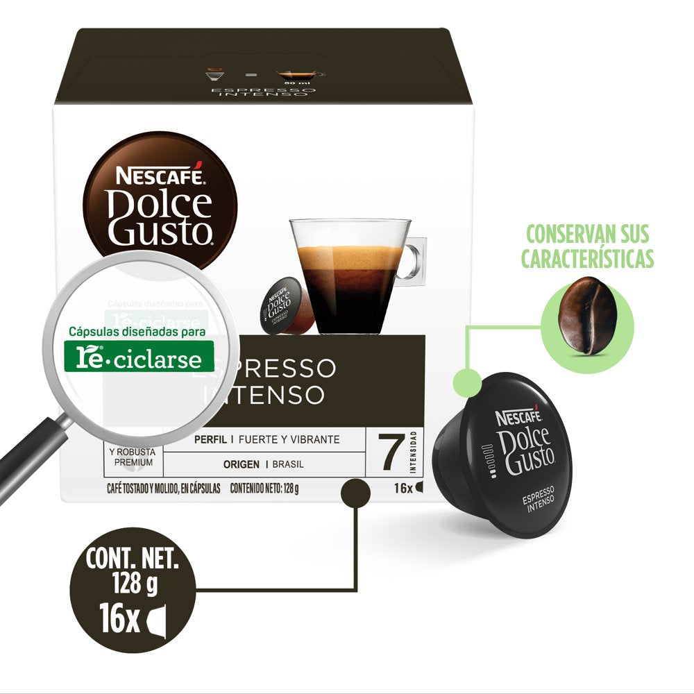 Nescafé Dolce Gusto Espresso Intenso Coffee Capsules – 16 ct