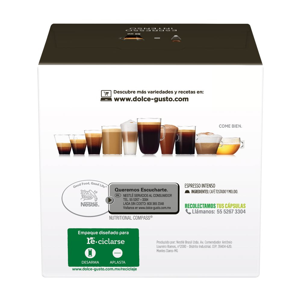 Nescafé Dolce Gusto Espresso Intenso Coffee Capsules – 16 ct