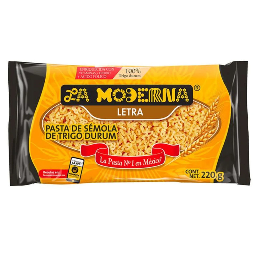 3 Pack La Moderna Alphabet Pasta – 8 oz