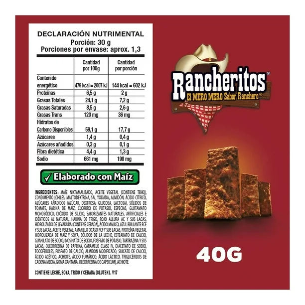 Sabritas Rancheritos – 2 oz Secondary image
