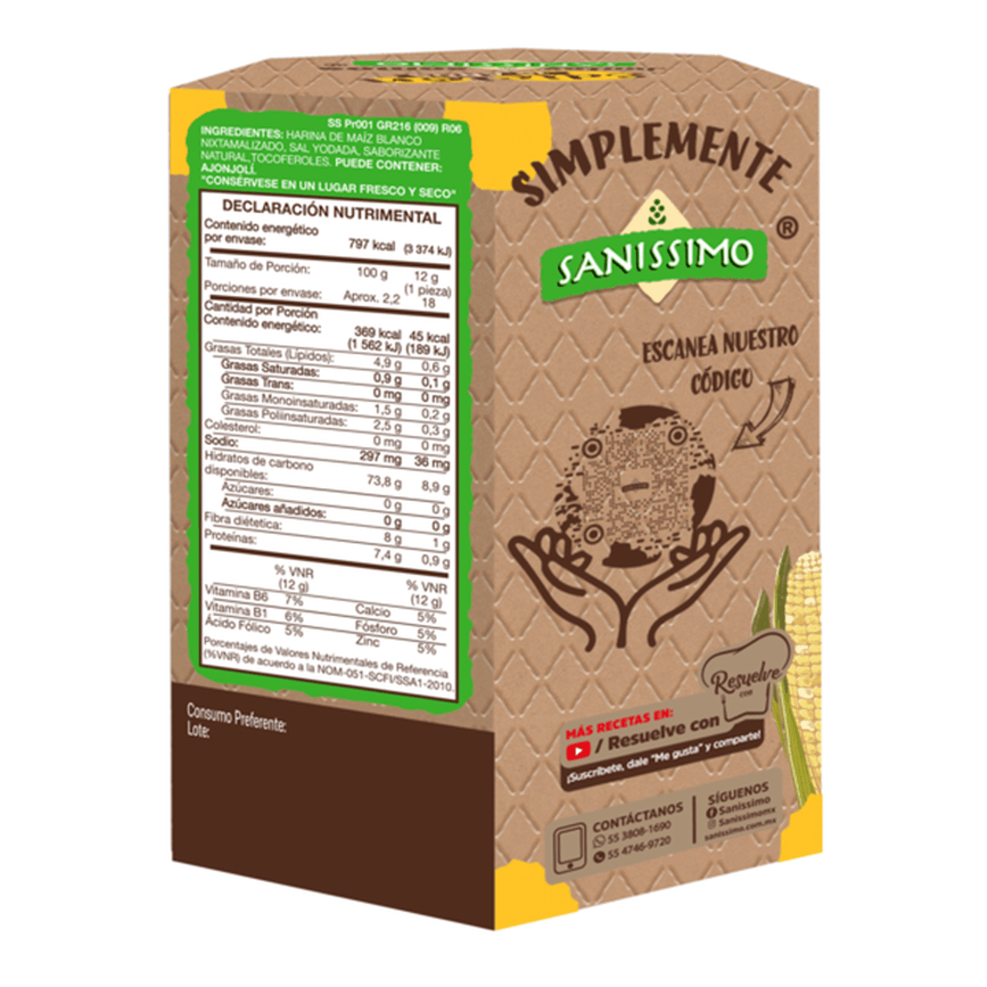 Sanissimo Baked Corn Tostadas - 4 Pack