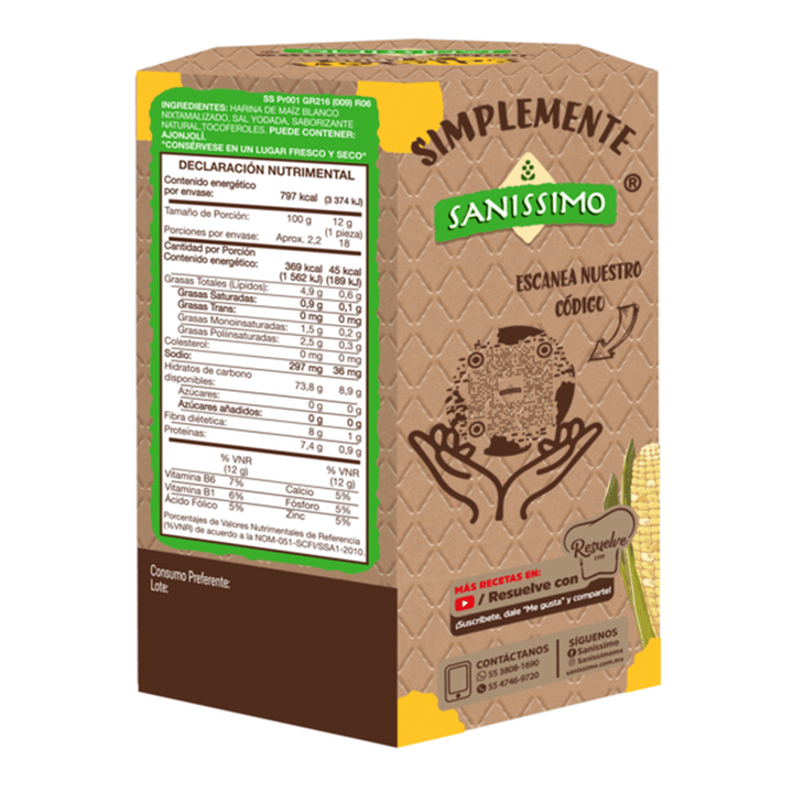 Sanissimo Baked Corn Tostadas - 4 Pack
