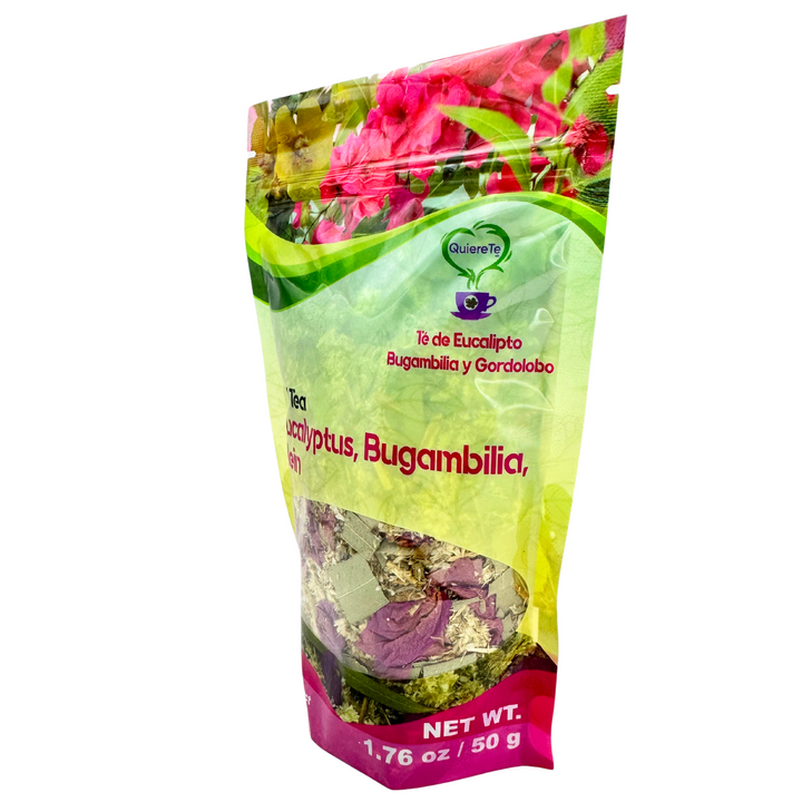 QuiereTe Herbal Tea Eucalyptus, Bugambilia and Mullein 1.76oz