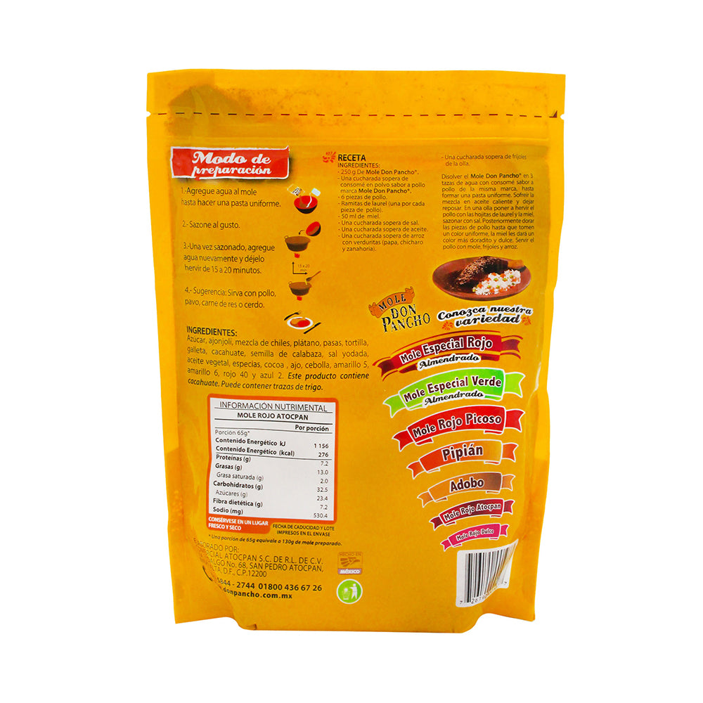 Don Pancho Atocpan Red Mole Powder 18 oz