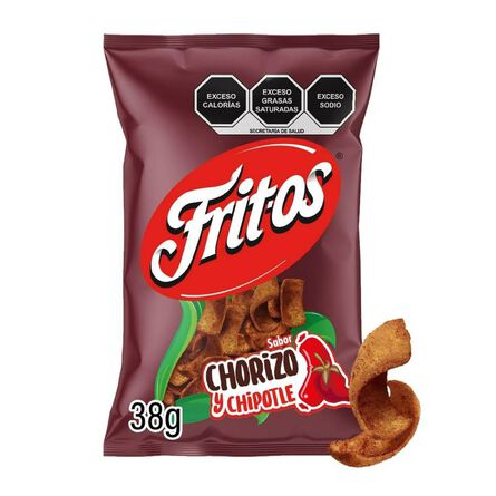 Sabritas Fritos Chorizo and Chipotle Corn Chips 10 Pack 2 oz Each Secondary image