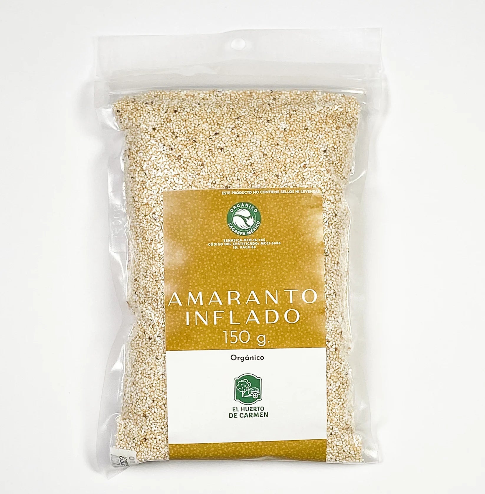 El Huerto de Carmen Puffed Amaranth – 5 oz