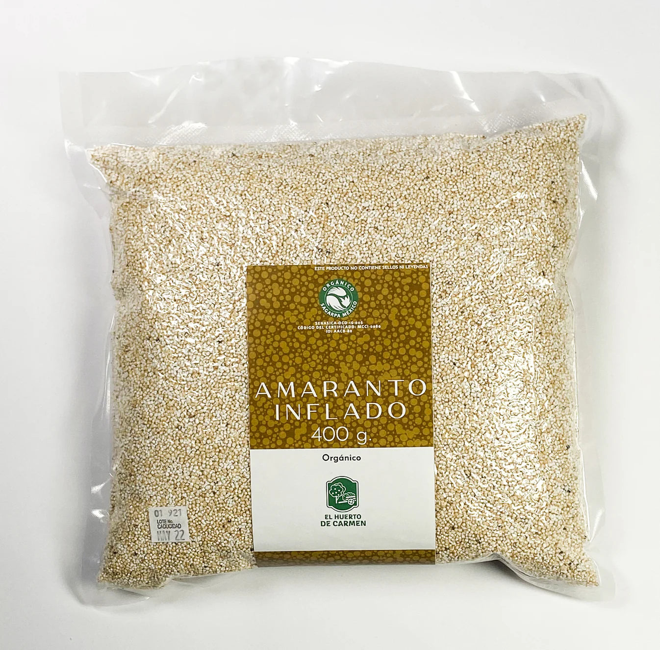 El Huerto de Carmen Puffed Amaranth – 14 oz Secondary image