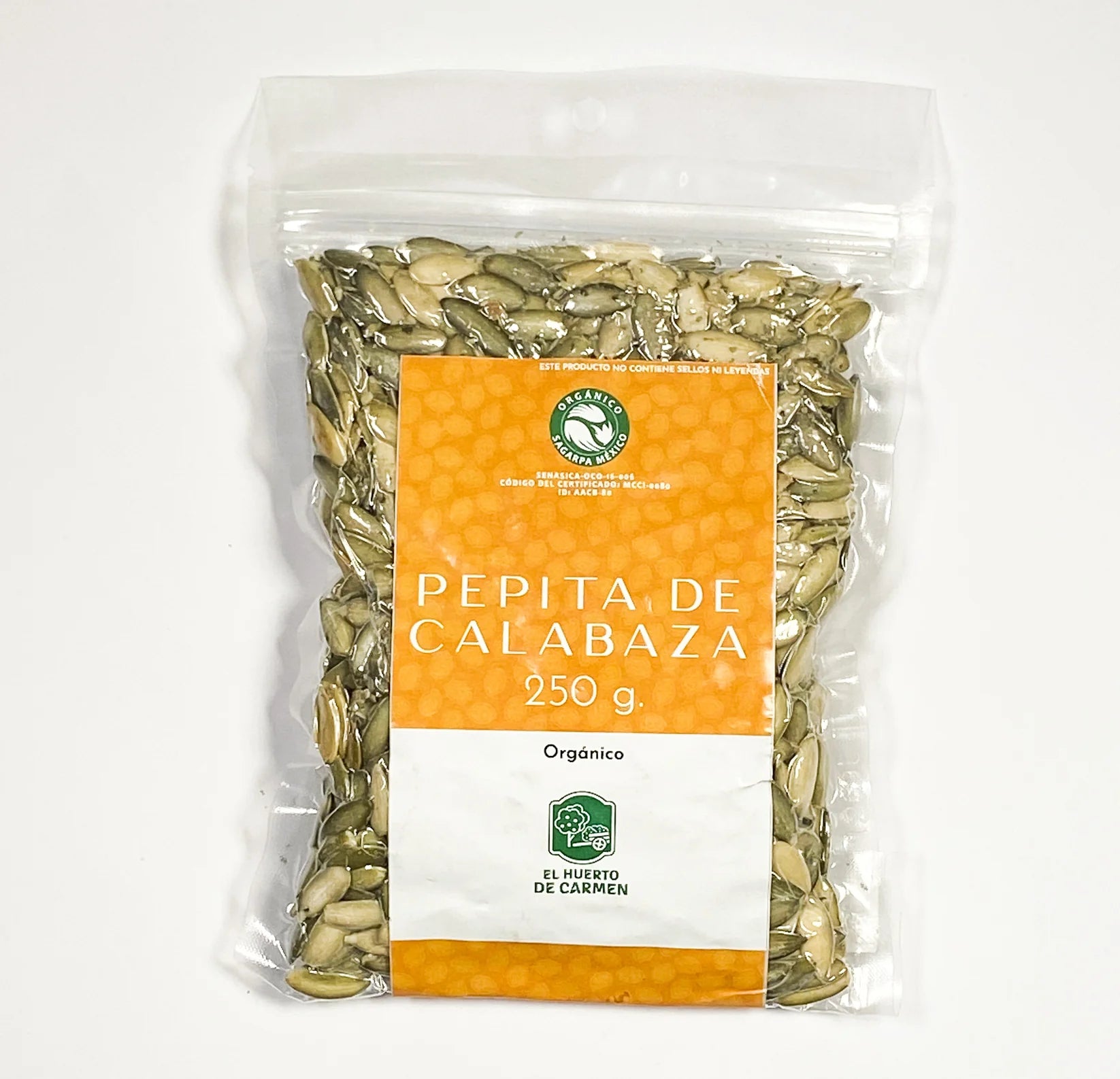 El Huerto de Carmen Pumpkin seed (peeled) 9 oz Secondary image