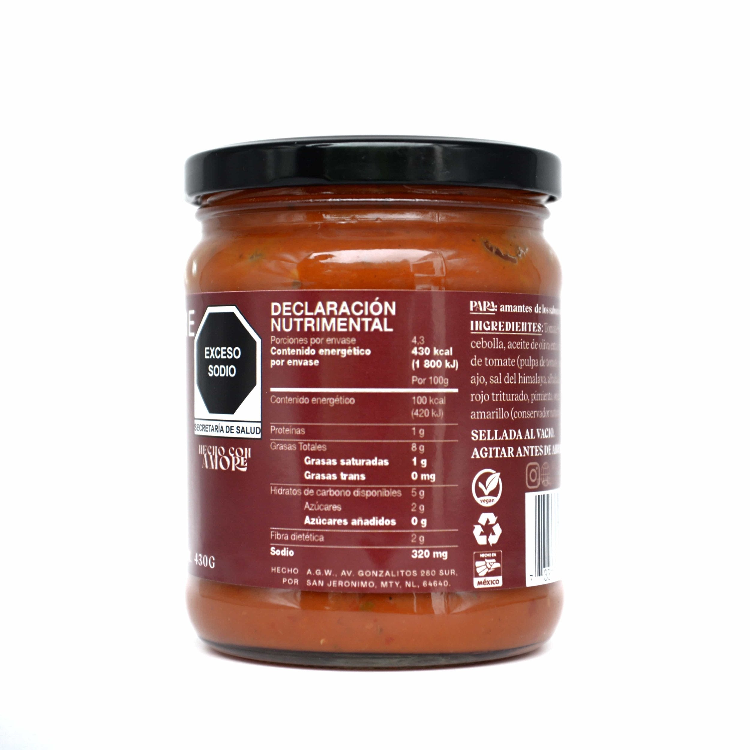 Pasta mi Amore Arrabbiata Sauce HDC – 15 oz Secondary image