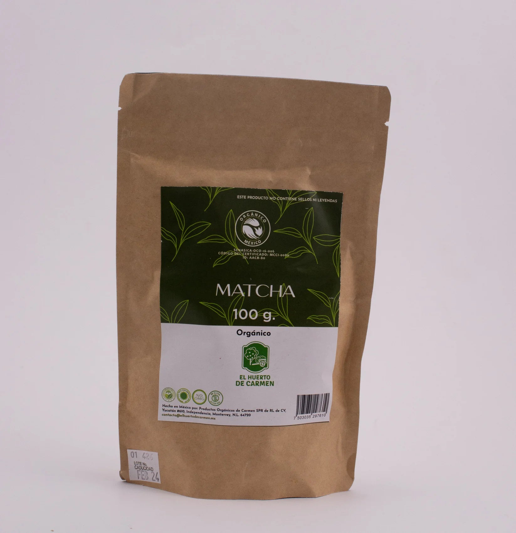 El Huerto de Carmen Matcha 4 oz Secondary image