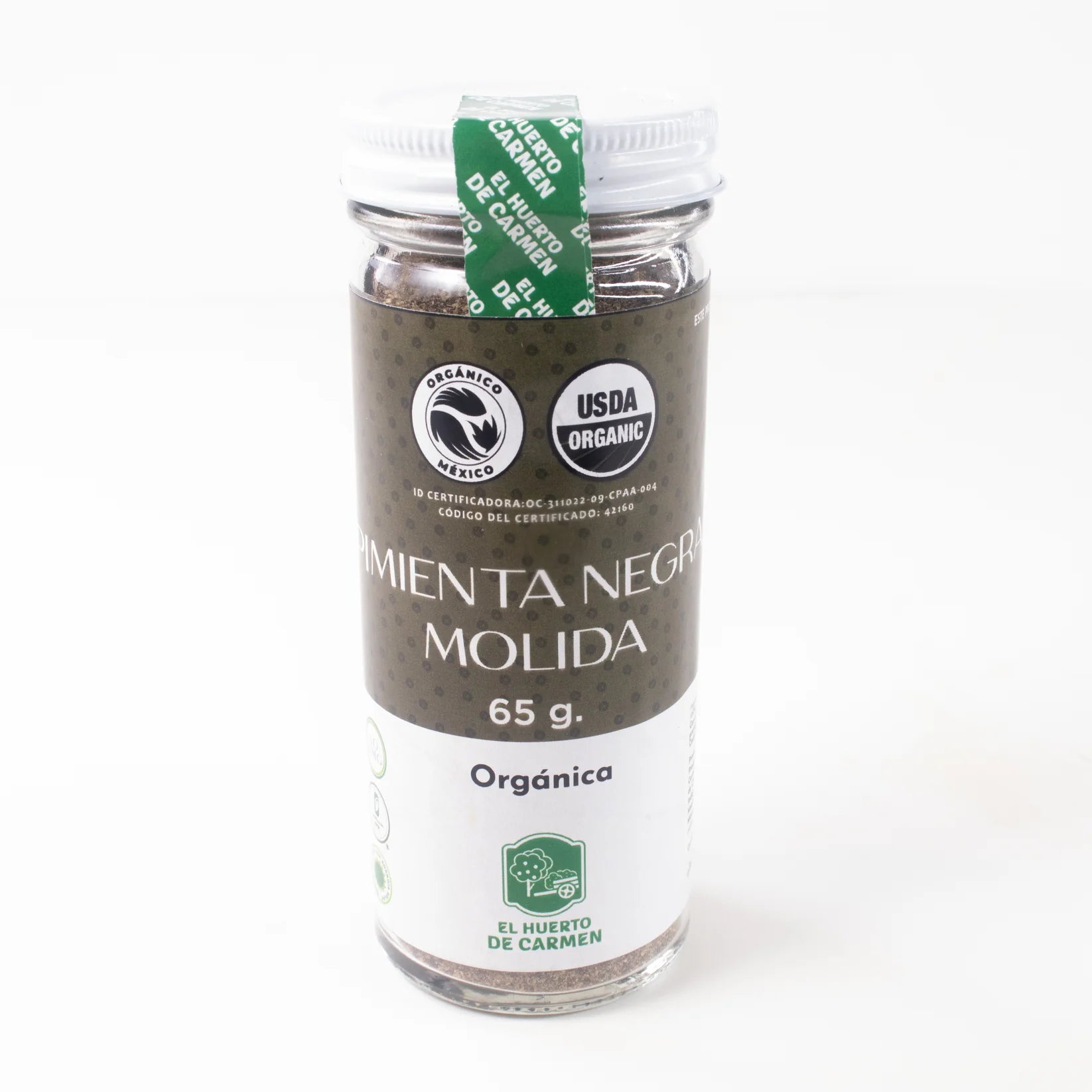 El Huerto de Carmen Organic Ground Black Pepper – 2 oz