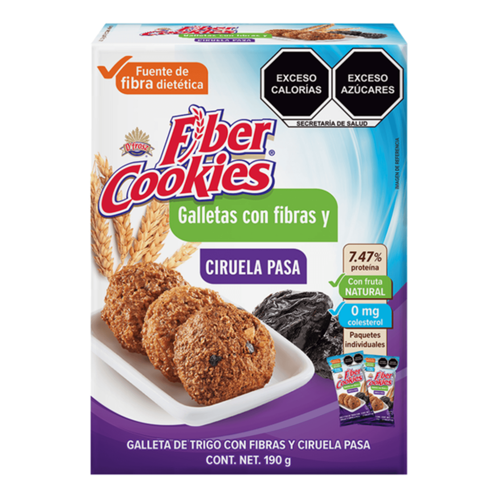 Fiber Cookies with Prune and Raisins 7 oz