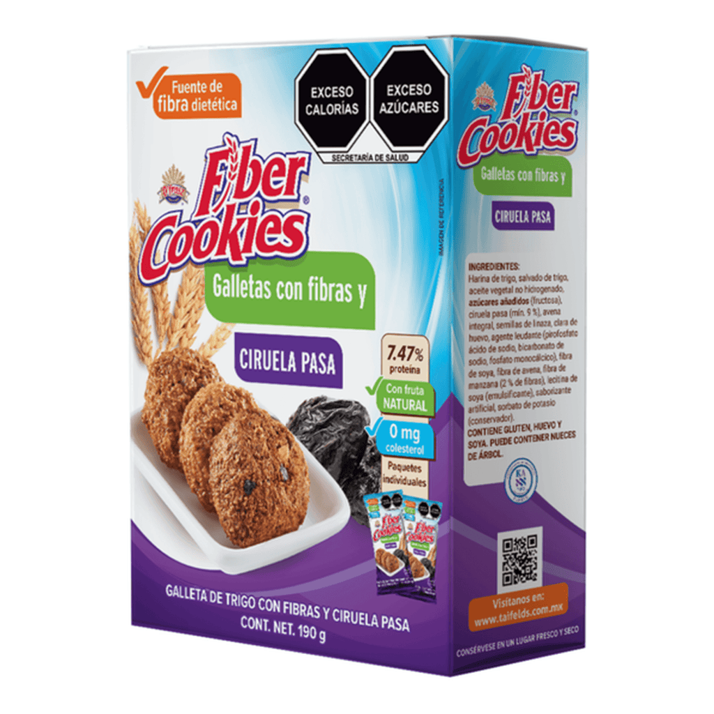 Fiber Cookies with Prune and Raisins 7 oz