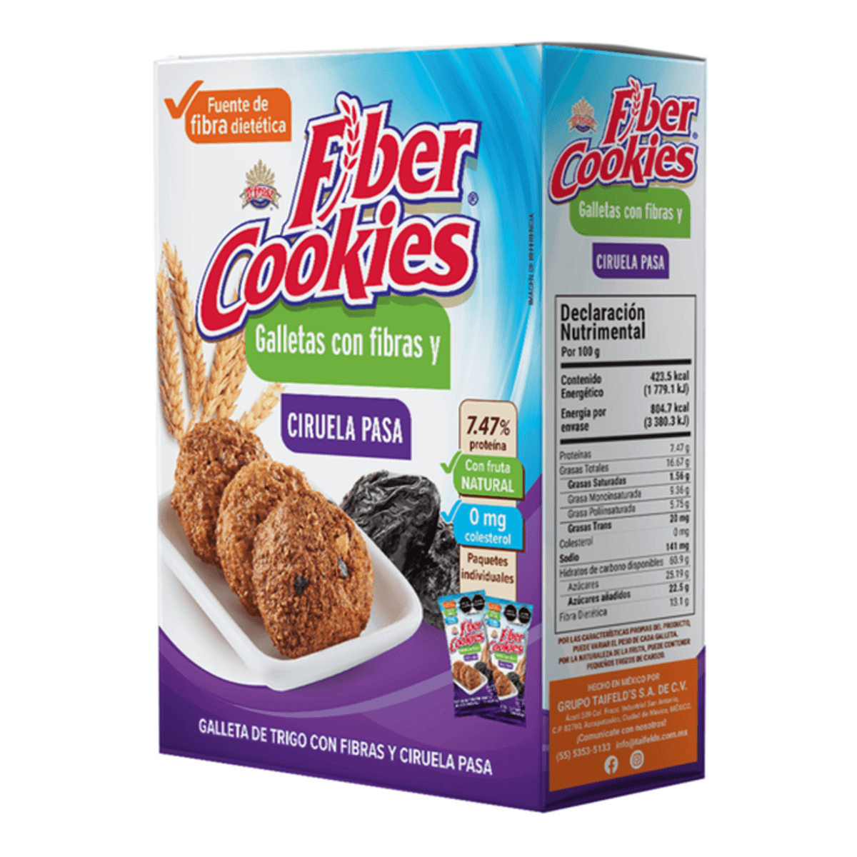 Fiber Cookies with Prune and Raisins 7 oz