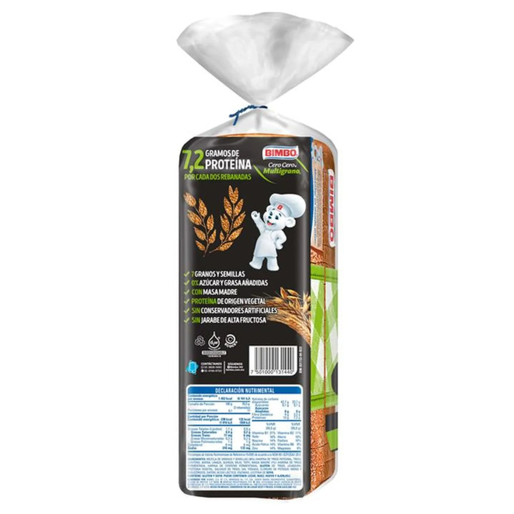 Bimbo Zero Zero Multigrain Bread 21 oz