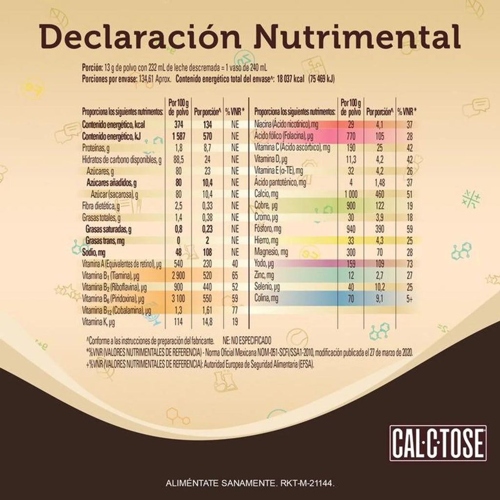 Cal-C-Tose Chocolate Powder 62 oz