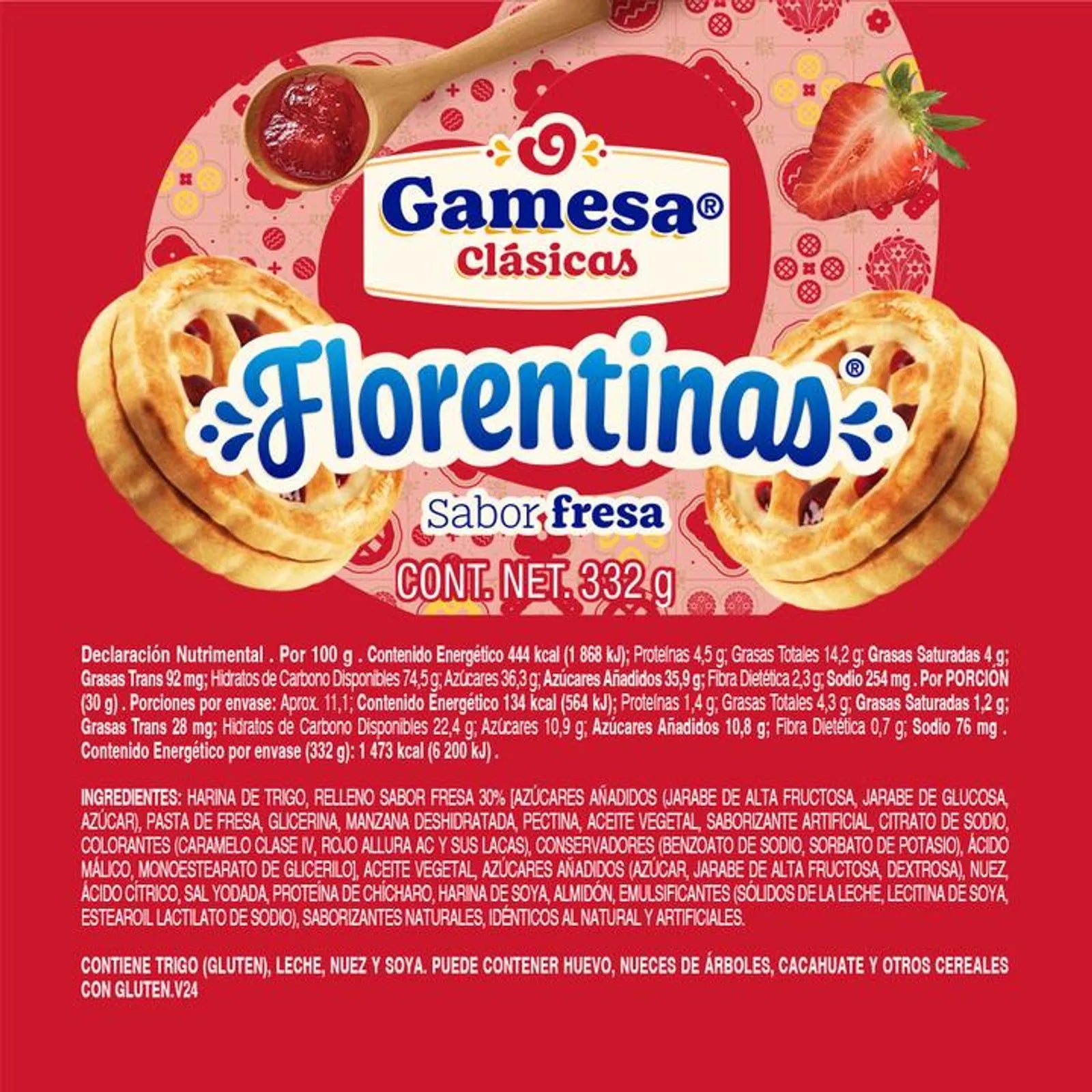Gamesa Classic Strawberry Florentine Cookies - 12 oz