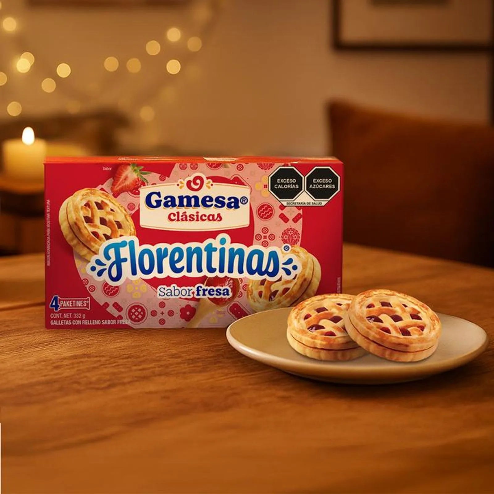 Gamesa Classic Strawberry Florentine Cookies - 12 oz