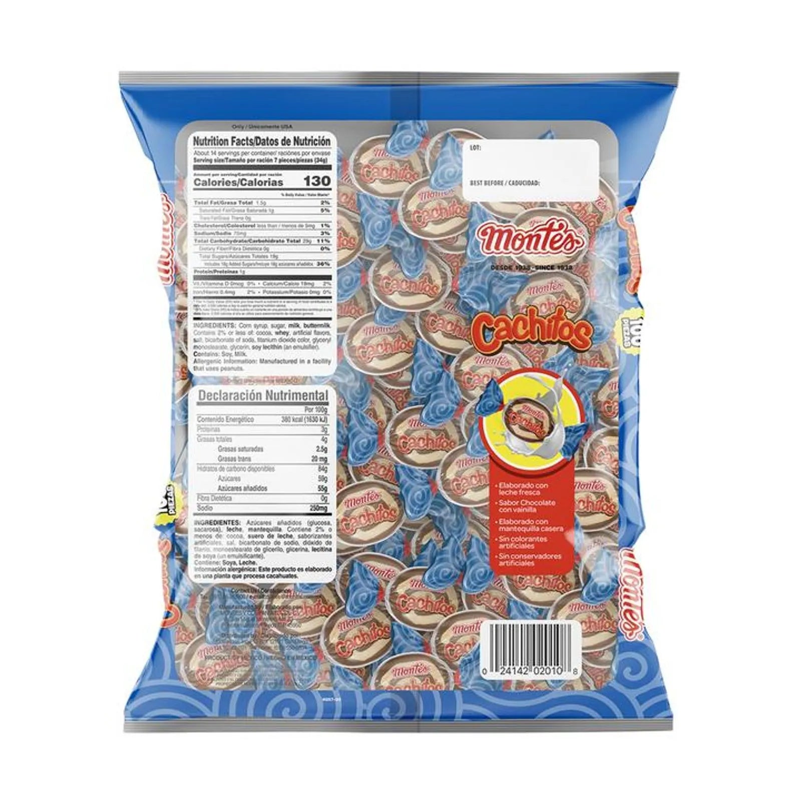 Montes Cachitos Milk Caramel Candy 100 pcs
