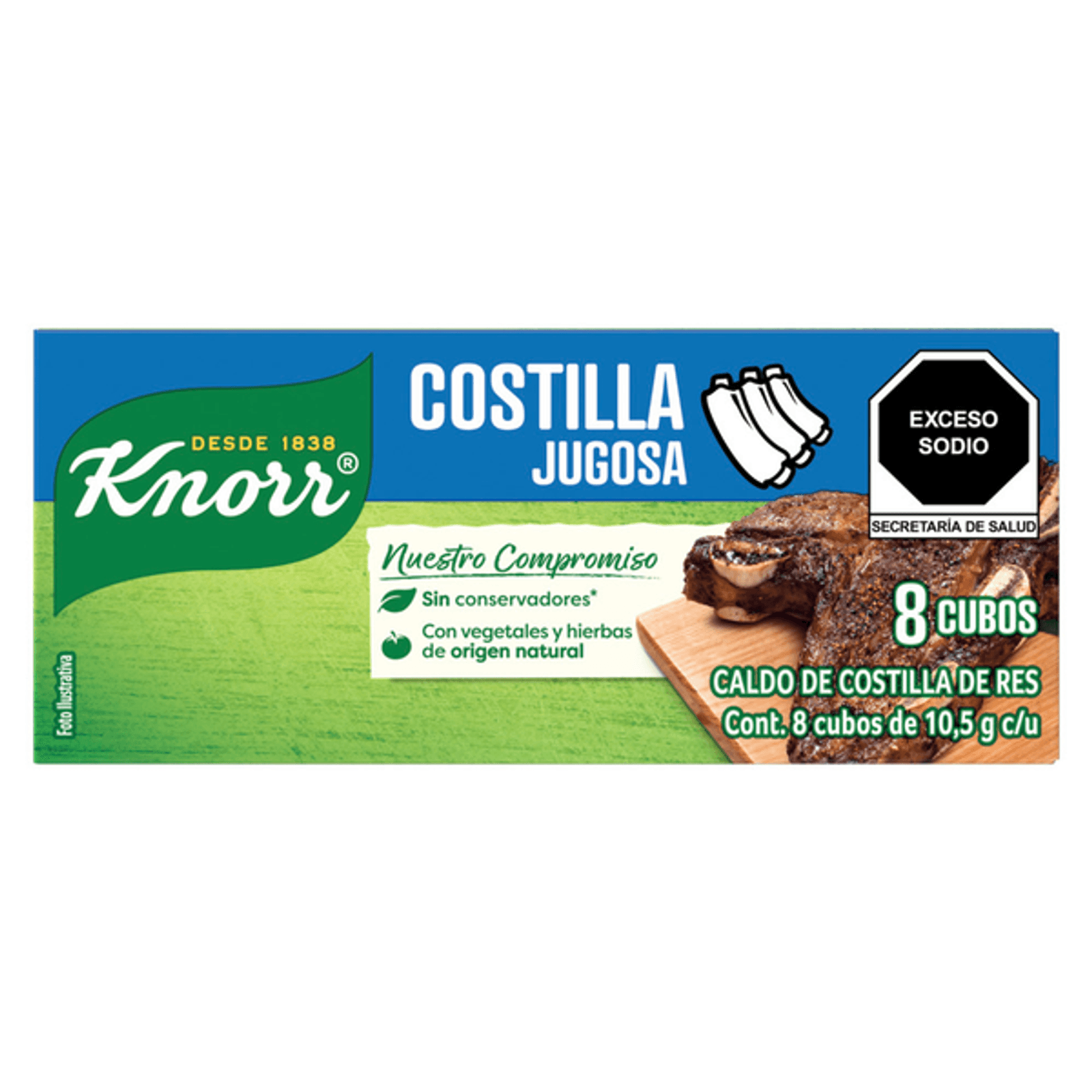 Knorr Beef Rib Broth 8 cubes of 0.3 oz Main image