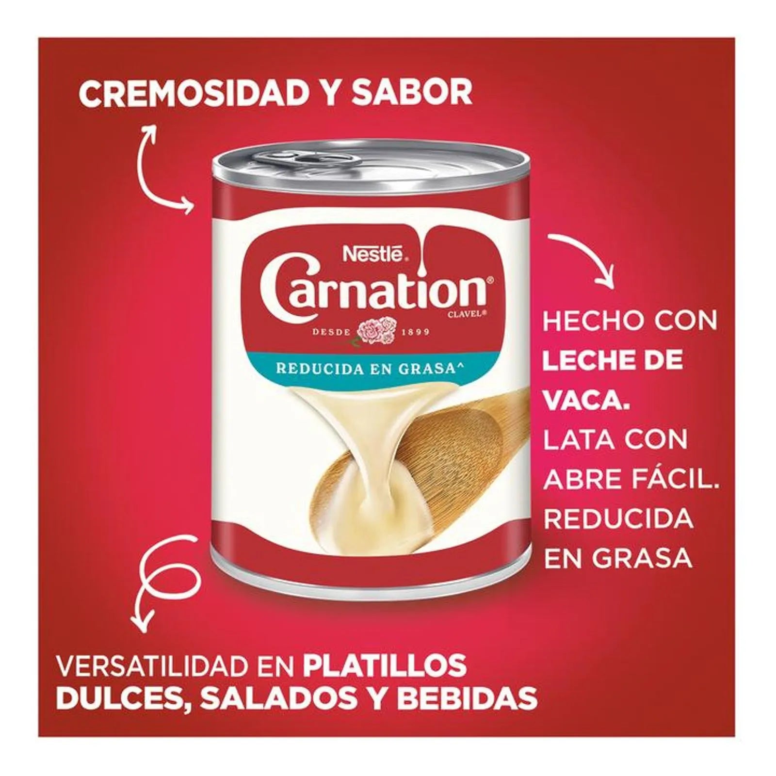 Nestle Carnation Clavel Reduced Fat Evaporated Milk - 13 oz