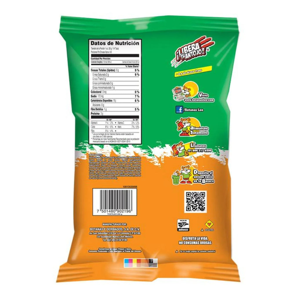 Leo Seasoned Corn Snacks Tostileo Cheese and Chili 7 oz