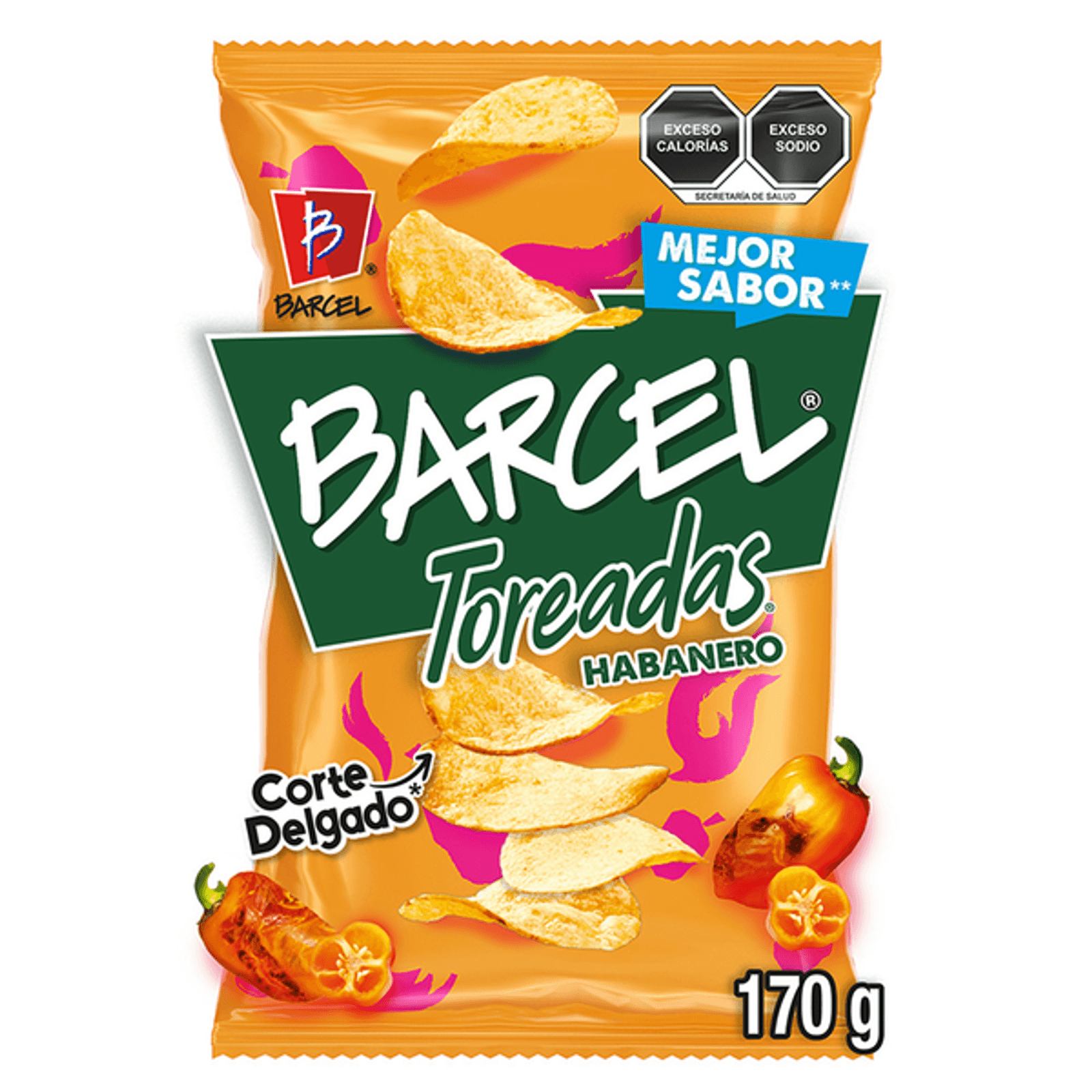 Barcel Toreadas Habanero Flavor Potato Chips 6 oz Main image