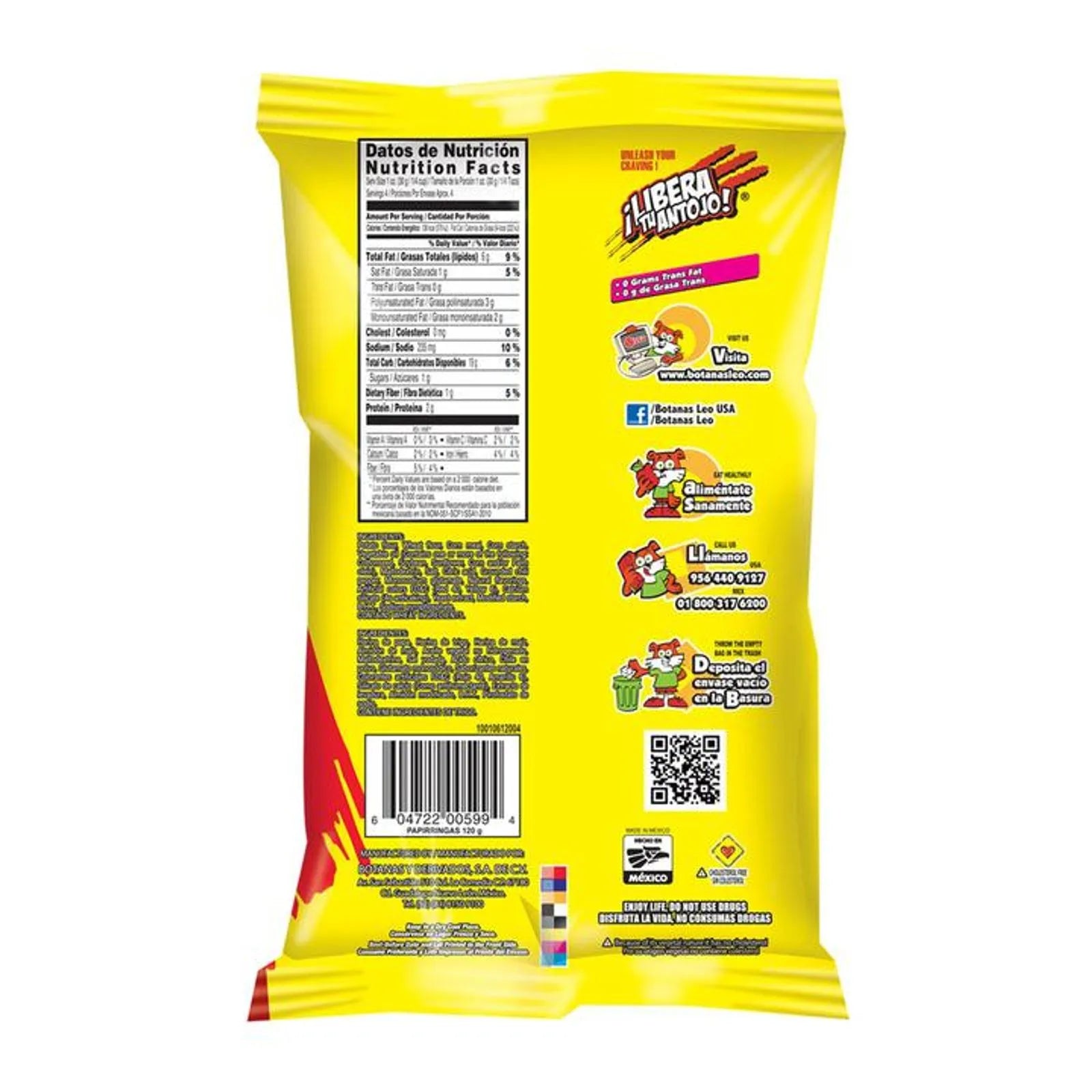 Leo Seasoned French Flavor Papirringas Snack 4 oz Secondary image