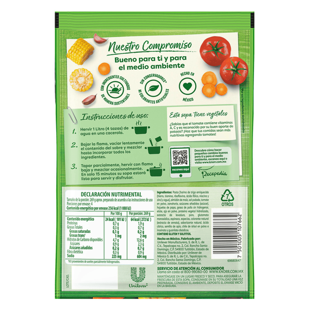 Knorr Mexican Minestrone Soup - 3 oz