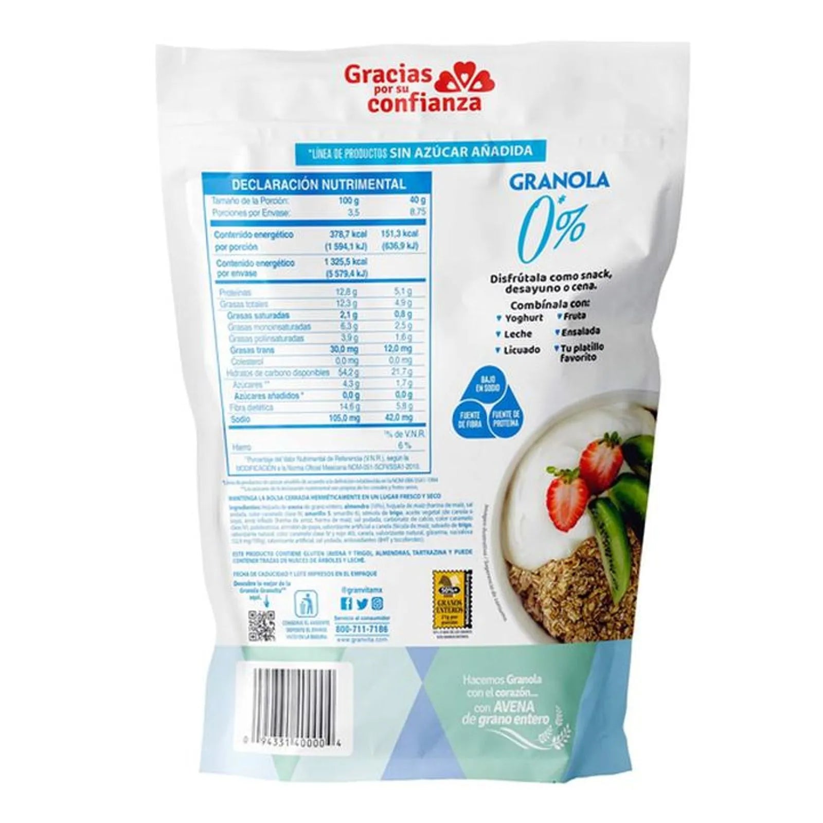 Granvita Sugar-Free Granola 12 oz Secondary image