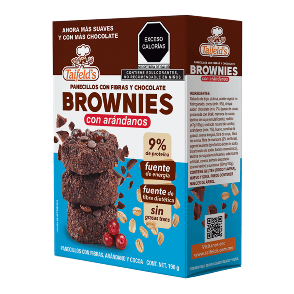 Taifeld’s Fiber Brownies with Cranberry and Chocolate 7 oz