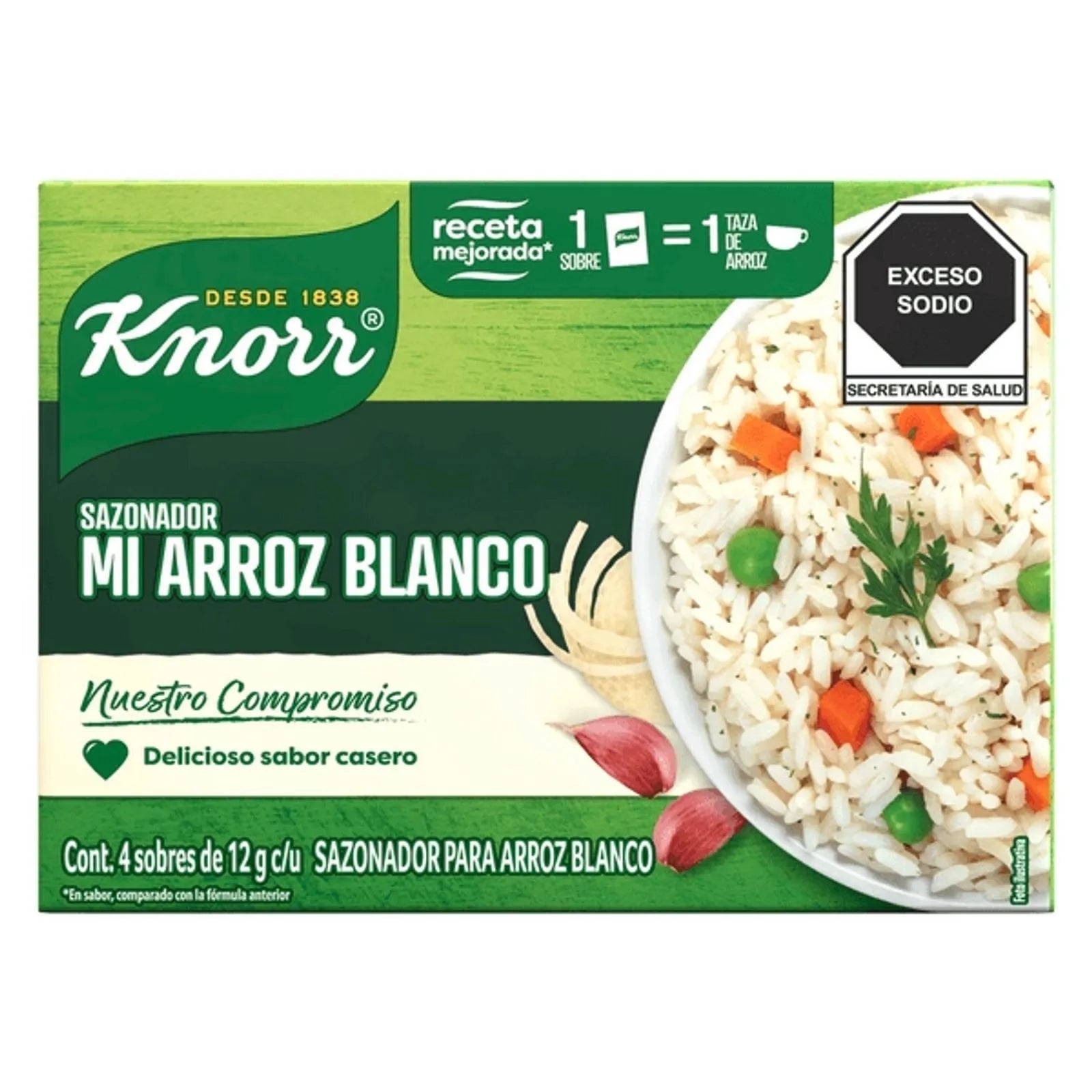 Knorr White Rice Seasoning with Garlic and Onion - 2 oz Main image