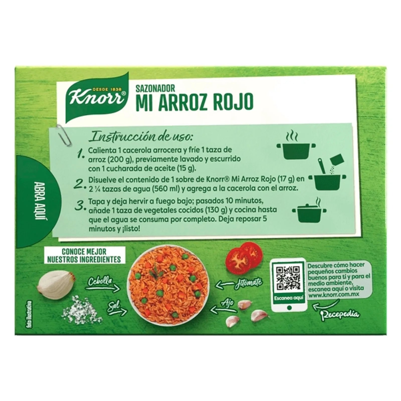 Knorr Red Rice Seasoning with Tomato, Garlic, and Onion - 2 oz