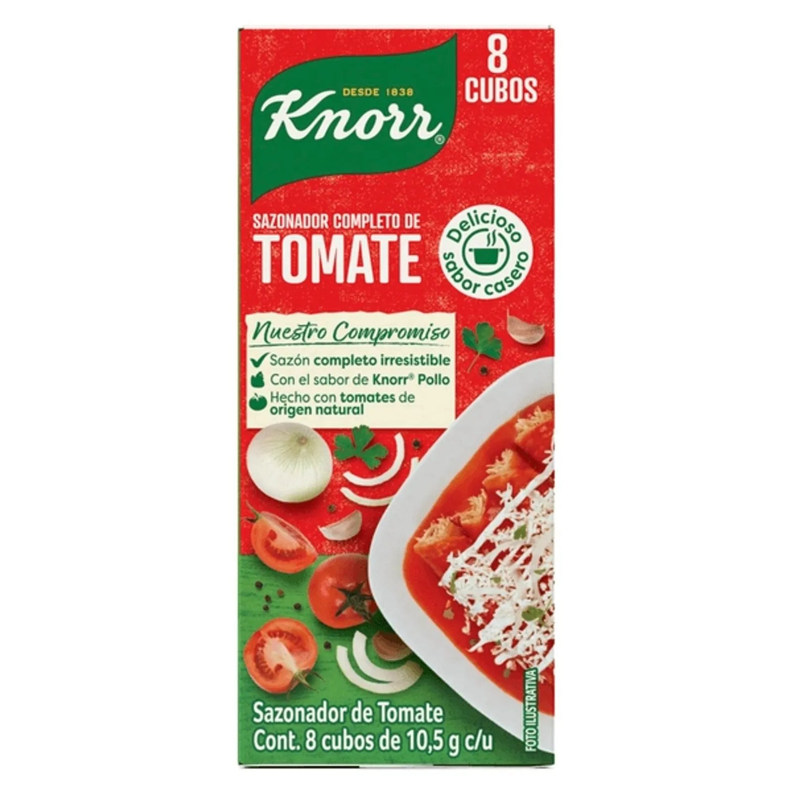 Knorr Tomato Seasoning 8 cubes of 0.3 oz Secondary image
