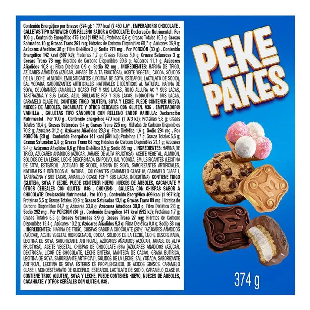 Gamesa Peke pakes Assorted Cookies - 13 oz