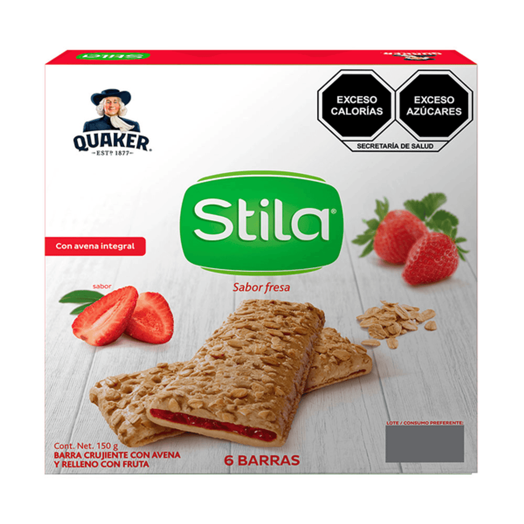 Quaker Stila Fit Oat Bars Strawberry Flavor 5 oz