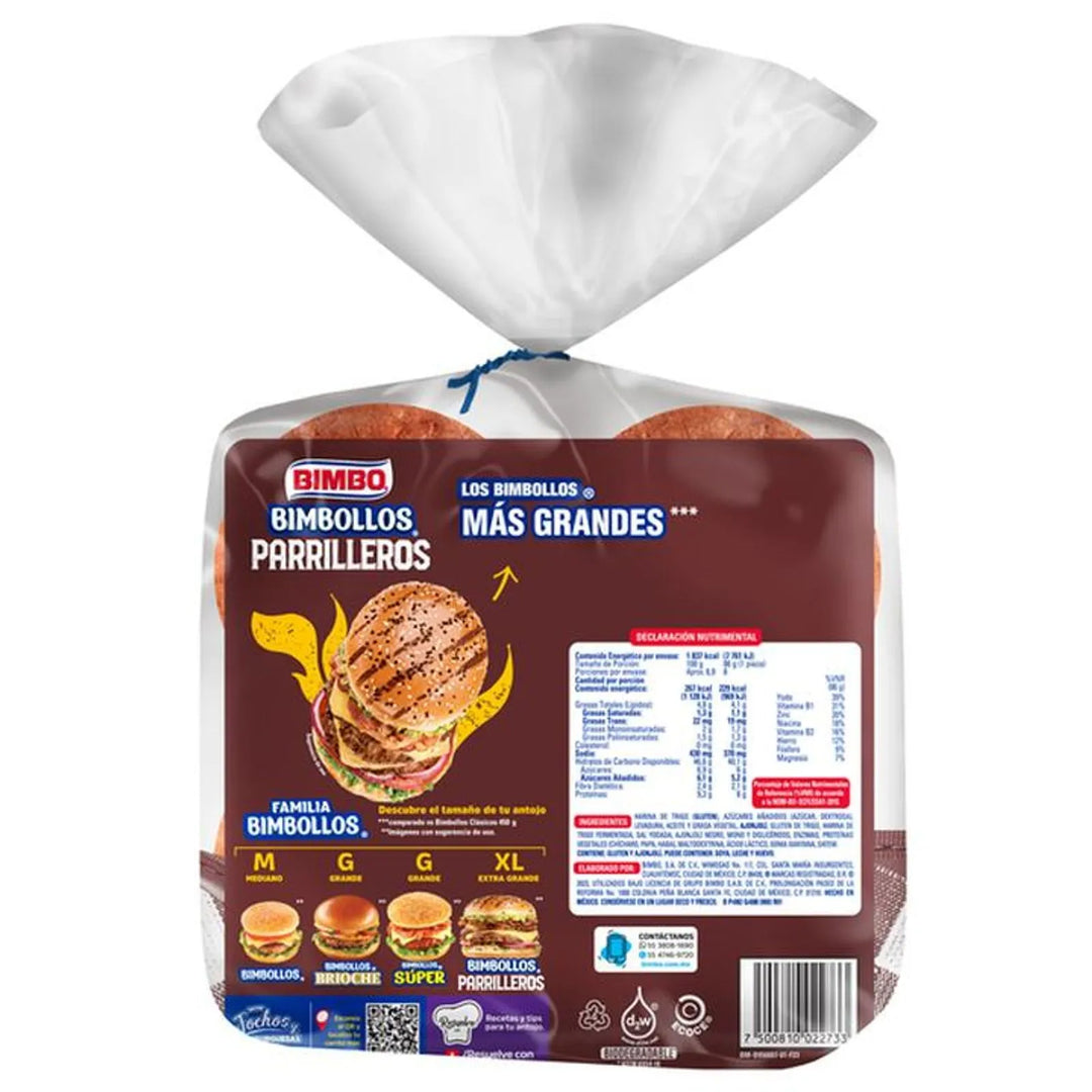 Bimbo Grillers Burger Buns 8 Pack 28 oz