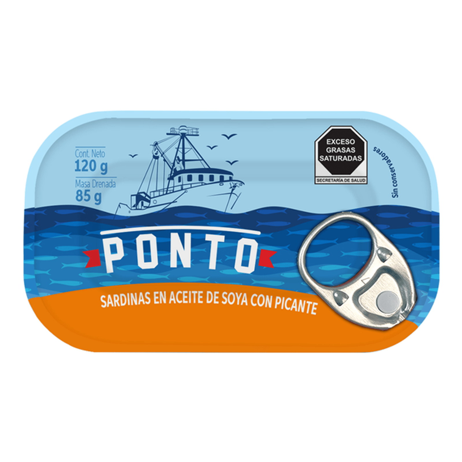 Ponto Spicy Sardines in Oil - 4 oz Main image