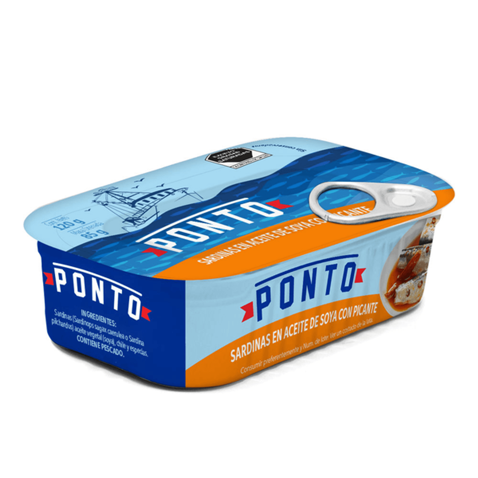 Ponto Spicy Sardines in Oil - 4 oz Secondary image
