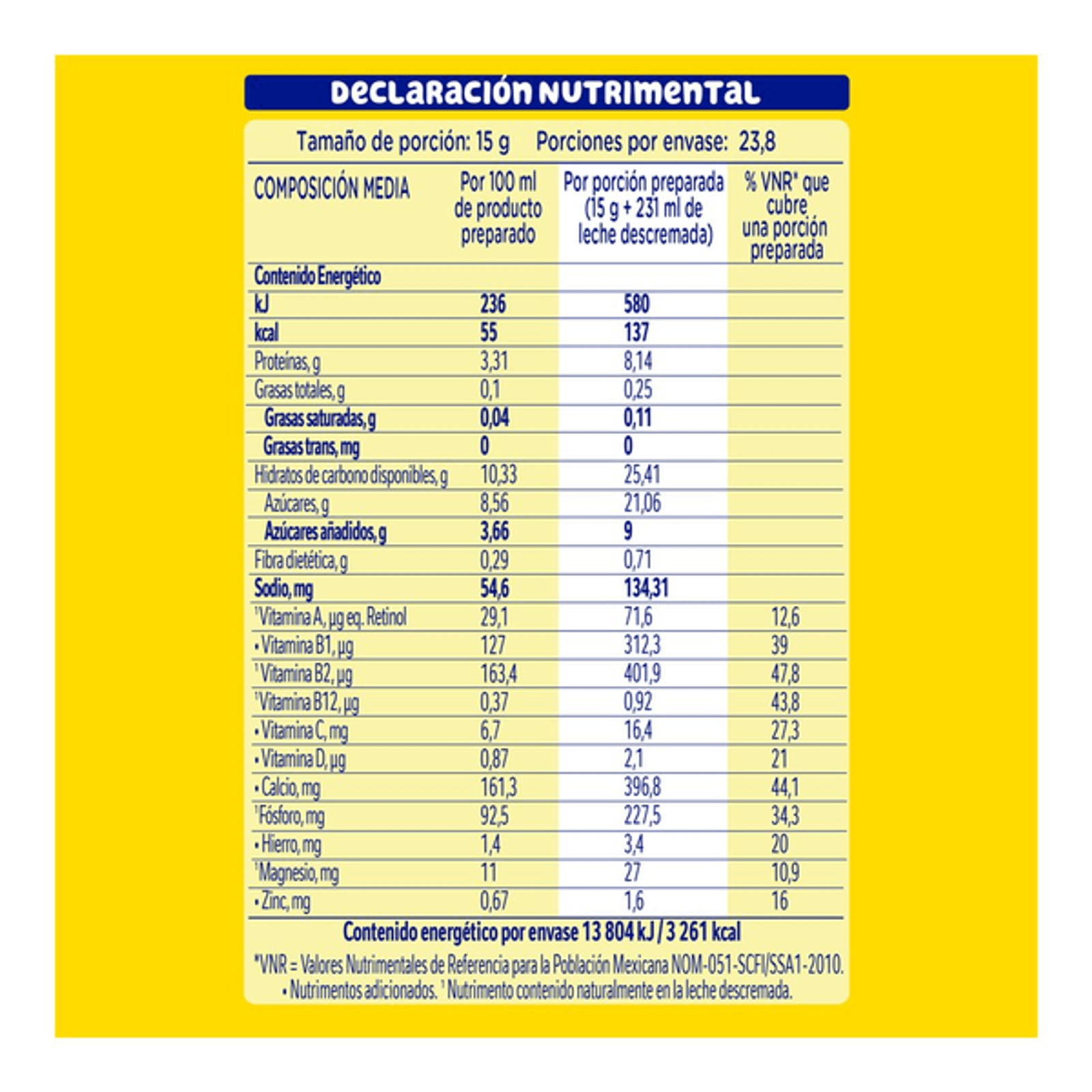 Nestle Nesquik Vanilla Flavor Powder 13 oz