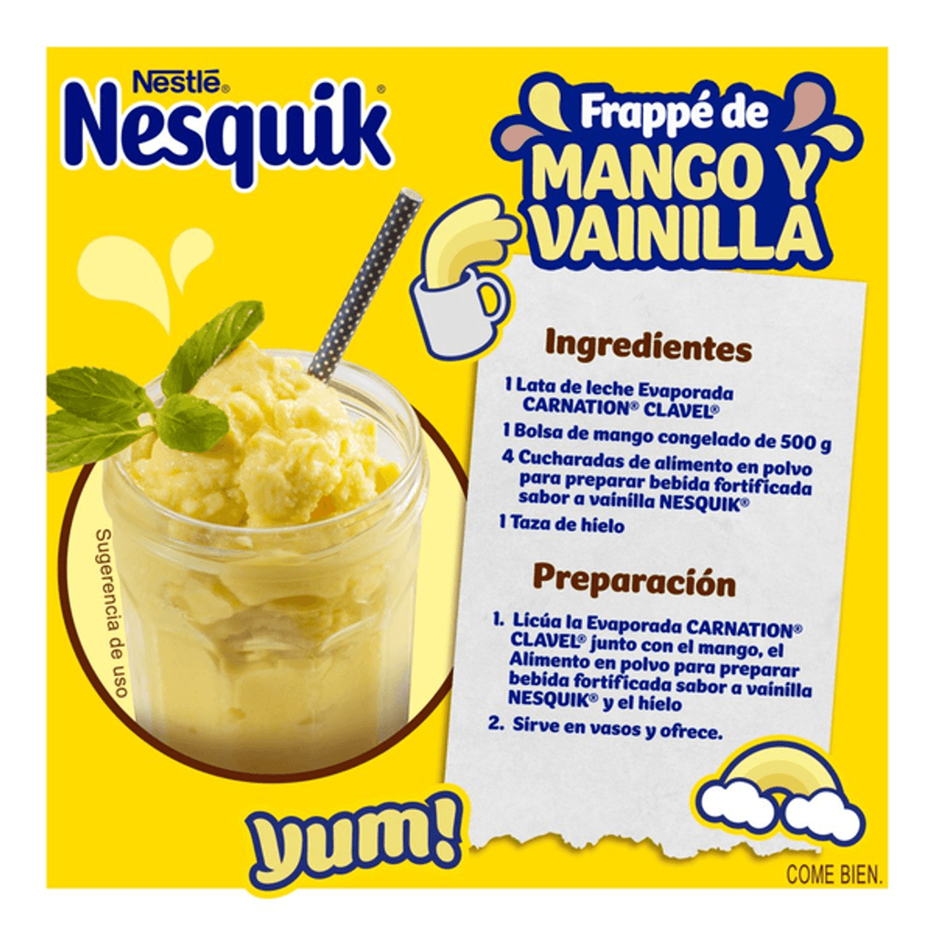 Nestle Nesquik Vanilla Flavor Powder 13 oz