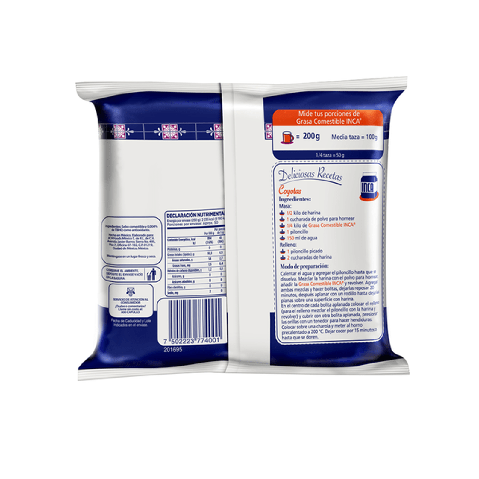 Inca Edible Lard - 9 oz
