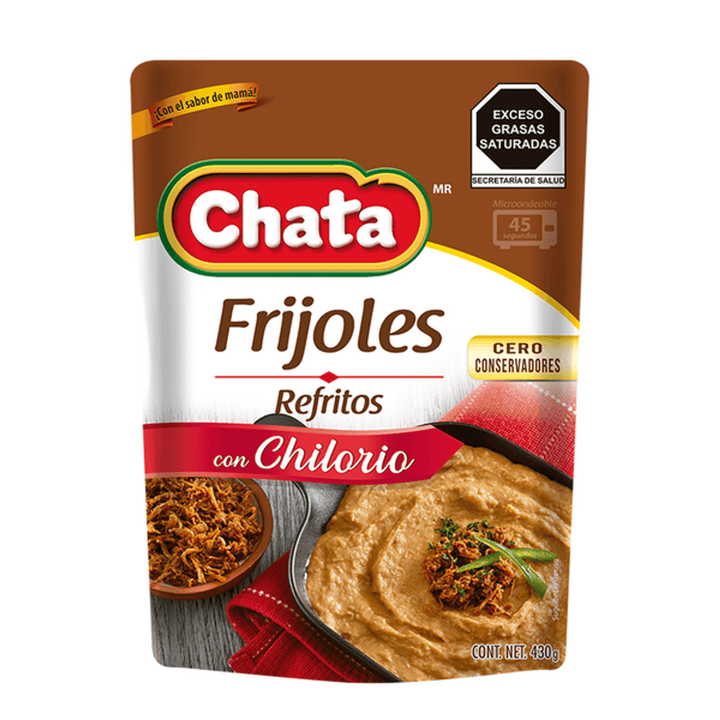 Chata Refried Beans with Chilorio - 14 oz