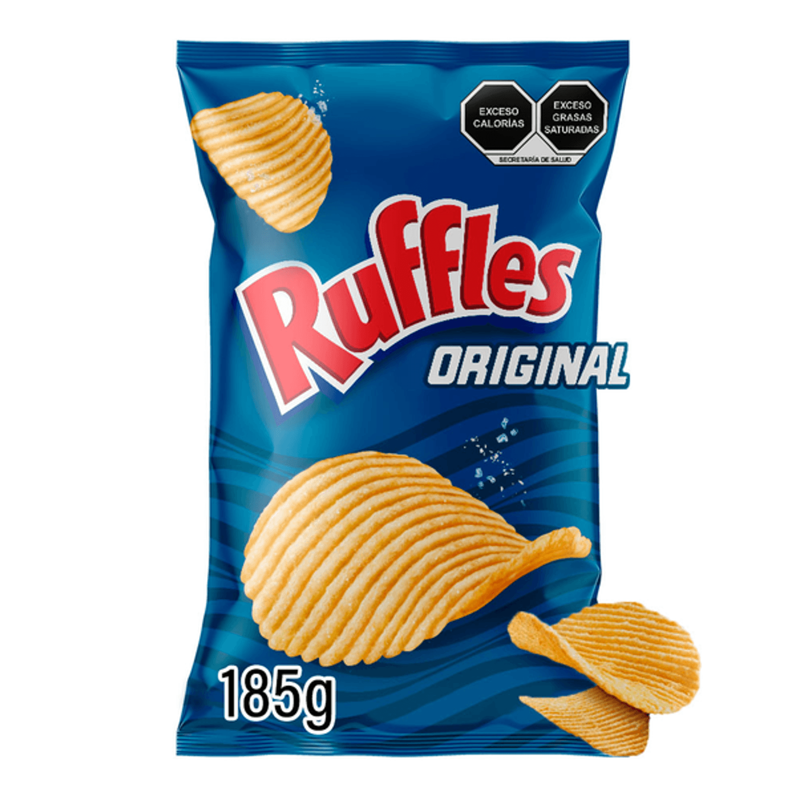 Sabritas Ruffles Original Salted Potato Chips 6 oz Main image