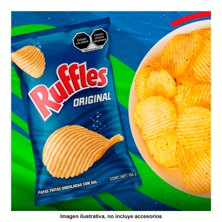 Sabritas Ruffles Original Salted Potato Chips 6 oz