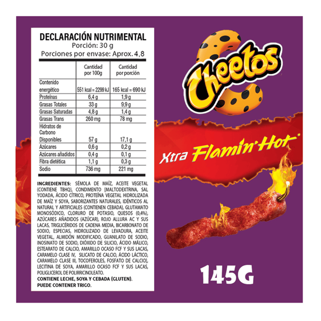 Sabritas Cheetos Xtra Flamin' Hot 5 oz